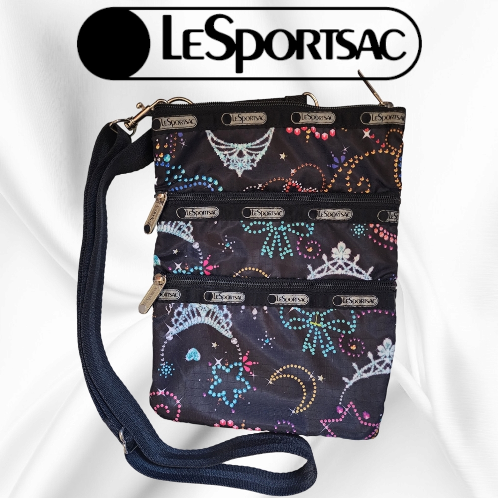 Lesportsac 3 Zippered Princess Themed Crossbody Purse